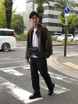 「アイテム（ブルゾン）」を使った、kojikedさん（メンズ・178cm）の秋コーディネート