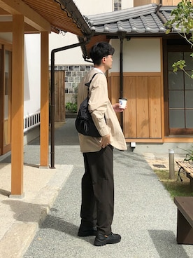 「EN ROUTE（アンルート）のアイテム」を使った、kojikedさん（メンズ・178cm）の秋コーディネート