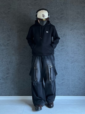 「アイテム（ドレスシューズ）」を使った、chika さん（メンズ・166cm）の冬コーディネート