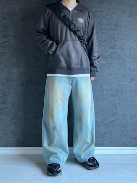 「アイテム（ポロシャツ）」を使った、chika さん（メンズ・166cm）の秋コーディネート