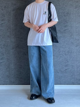 「アイテム（シューズ）」を使った、chika さん（メンズ・166cm）の夏コーディネート