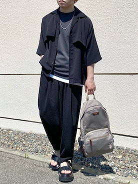 「GU（ジーユー）のアイテム（その他）」を使った、chika さん（メンズ・166cm）の夏コーディネート