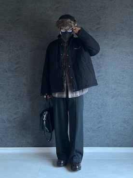 「アイテム（ブルゾン）」を使った、chika さん（メンズ・166cm）の秋コーディネート