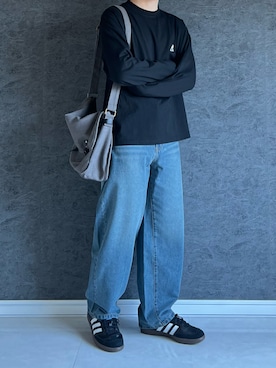 「KANGOL（カンゴール）のアイテム」を使った、chika さん（メンズ・166cm）の秋コーディネート