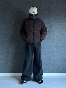 「低身長男子」｜「アイテム（ジャケット/アウター）」を使った、chika さん（メンズ・166cm）の冬コーディネート