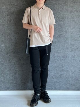 ポロシャツ グレー系 を使った 黒スキニー の人気ファッションコーディネート Wear ポロシャツ グレー系 を使った 黒スキニー の人気ファッションコーディネート Wear