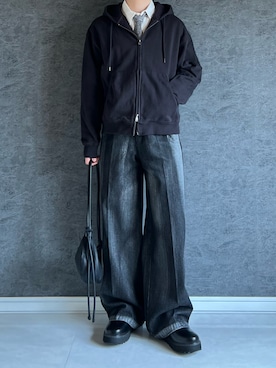 「アイテム（ネクタイ）」を使った、chika さん（メンズ・166cm）の秋コーディネート