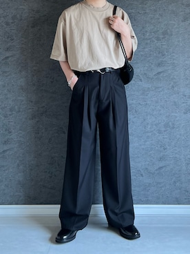 「アイテム（パンツ）」を使った、chika さん（メンズ・166cm）の夏コーディネート
