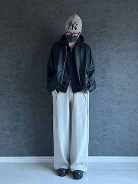 「アイテム（ニットキャップ/ビーニー）」を使った、chika さん（メンズ・166cm）の秋コーディネート