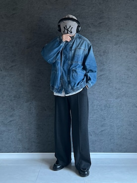 「アイテム（ニットキャップ/ビーニー）」を使った、chika さん（メンズ・166cm）の秋コーディネート