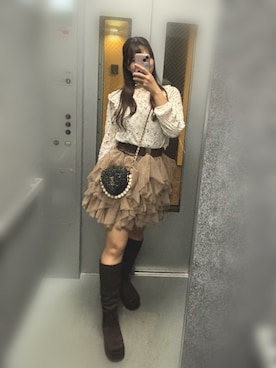 「REDYAZEL（レディアゼル）のアイテム」を使った、Liccaさん（レディース・163cm）の秋コーディネート