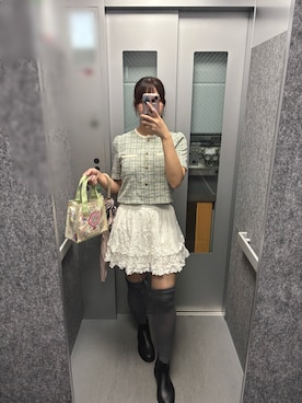 「Honeys（ハニーズ）のアイテム」を使った、Liccaさん（レディース・163cm）の夏コーディネート