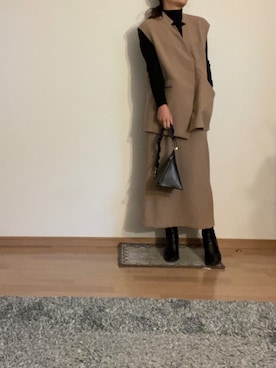 セットアップ ベージュ系 を使ったレディース人気ファッションコーディネート Wear