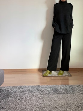 「select MOCA（セレクトモカ）のアイテム（セットアップ）」を使った、Nishidaさん（レディース・165cm）の秋コーディネート