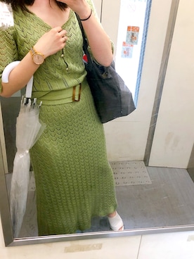 「N WITH.（エヌウィズ）のアイテム（ワンピース/ドレス）」を使った、Momoさん（レディース・155cm）の春コーディネート