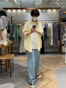 「WHIMSIC（ウィムジック）のアイテム」を使った、maitoさん（メンズ・172cm）の春コーディネート