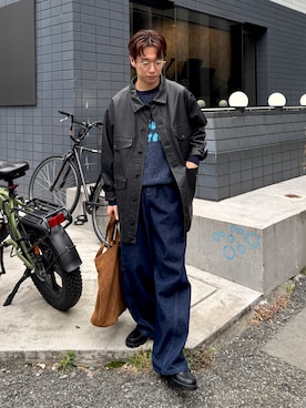 「アイテム（サングラス）」を使った、maitoさん（メンズ・172cm・20代）の秋コーディネート