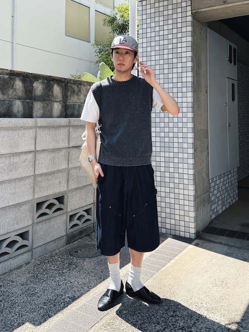 【AMERICAN NEEDLE】ベースボールロゴストレートキャップ
