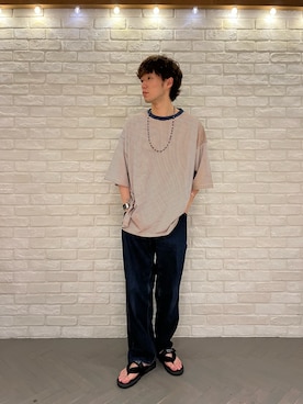 「WHIMSIC（ウィムジック）のアイテム」を使った、maitoさん（メンズ・172cm）の春コーディネート