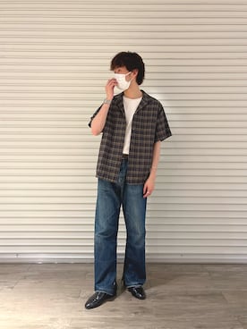 「Kastane（カスタネ）のアイテム」を使った、maitoさん（メンズ・172cm）の夏コーディネート