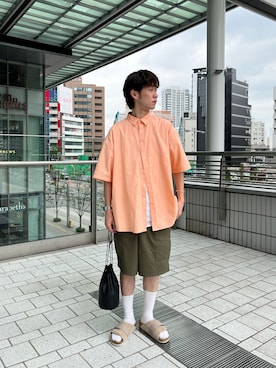 「WHIMSIC（ウィムジック）のアイテム」を使った、maitoさん（メンズ・172cm）の夏コーディネート