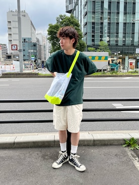 「WHIMSIC（ウィムジック）のアイテム」を使った、maitoさん（メンズ・172cm）の夏コーディネート