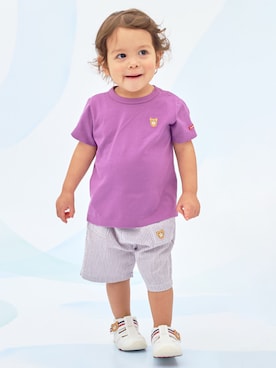 「HOT BISCUITS（ホットビスケッツ）のアイテム（パンツ）」を使った、ミキハウス ホットビスケッツ店さん（キッズ・80cm）の春コーディネート