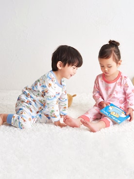 「アイテム（ルームウェア）」を使った、ミキハウス ホットビスケッツ店さん（キッズ・80cm）の夏コーディネート