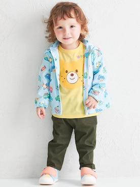 「HOT BISCUITS（ホットビスケッツ）のセカンドベビーシューズ（スニーカー、その他）」を使った、ミキハウス ホットビスケッツ店さん（キッズ・80cm）の冬コーディネート