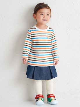 ミキハウス ホットビスケッツ店さん（キッズ・80cm）の夏コーディネート