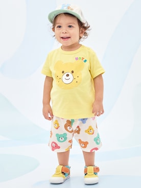 「HOT BISCUITS（ホットビスケッツ）のアイテム（パンツ）」を使った、ミキハウス ホットビスケッツ店さん（キッズ・80cm）の春コーディネート