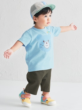 「HOT BISCUITS（ホットビスケッツ）のアイテム（パンツ）」を使った、ミキハウス ホットビスケッツ店さん（キッズ・80cm）の春コーディネート