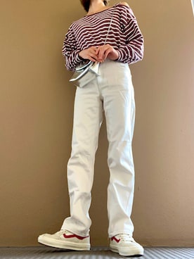 「a.g.plus（エージープラス）のアイテム（トップス）」を使った、なつなつさん（レディース・168cm）の秋コーディネート