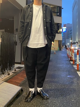 「OURET（オーレット）のアイテム（パンツ）」を使った、youhei ohashiさん（メンズ・180cm）の秋コーディネート