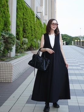 「アイテム（ワンピース/ドレス）」を使った、sakiさん（レディース・158cm）の秋コーディネート