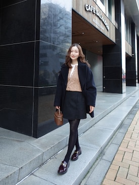 「TICCA(ティッカ)のアイテム」を使った、sakiさん(レディース・158cm)の冬コーディネート