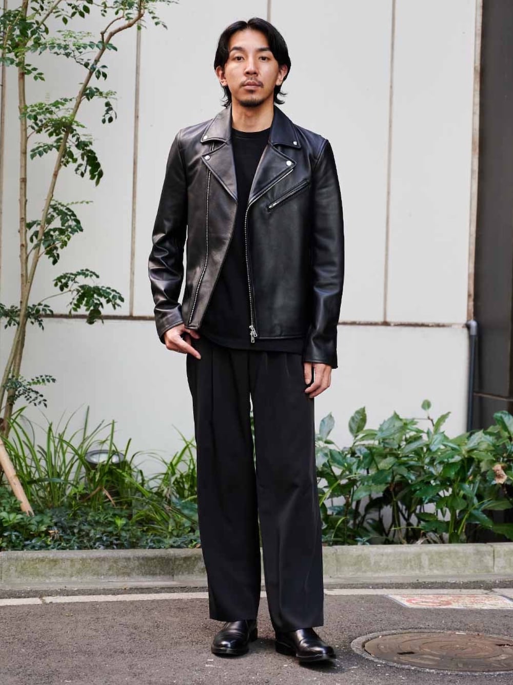 UNITED TOKYO ライダースジャケットブラック