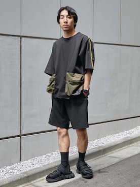 高山 湧士さん（メンズ・174cm）の夏コーディネート