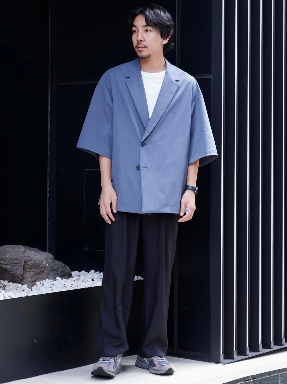 ☆UNITED TOKYO Quick dry リネンライクハーフスリーブジャケ UNITED