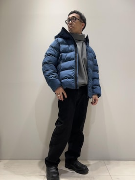 「ADAM ET ROPE'（アダムエロペ）のアイテム（スウェット）」を使った、Yuuki Mizさん（メンズ・165cm）の秋コーディネート