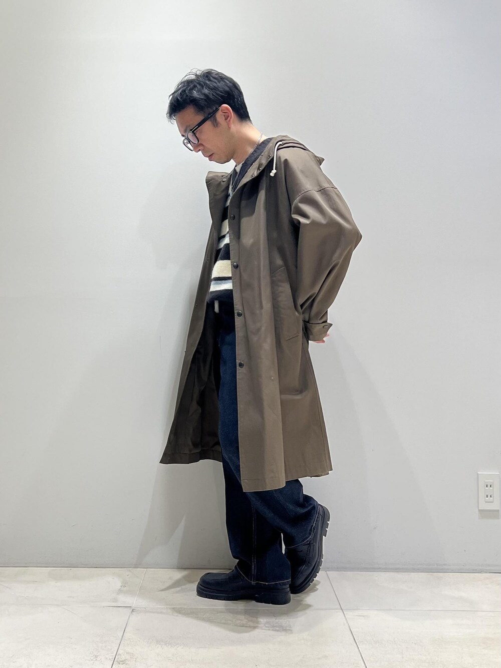 WILD LIFE TAILOR】コットン ギャバ オーバーサイズ フード WILD LIFE TAILOR】コットン ギャバ オーバーサイズ フード