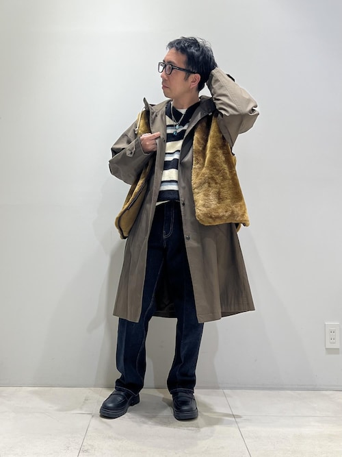 別注》【BARBOUR/バブアー】リバーシブル フロントジップ ファー