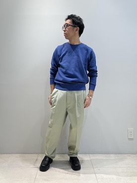 「Saturdays NYC（サタデーズ ニューヨークシティ ）のアイテム（スウェット）」を使った、Yuuki Mizさん（メンズ・165cm）の秋コーディネート