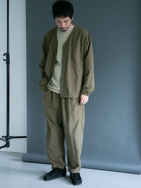 「BURLAP OUTFITTER」｜「アイテム（ブルゾン）」を使った、DOORS MENSさん（メンズ・178cm）の夏コーディネート