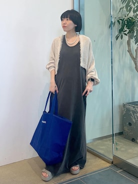 「SALON adam et rope'（サロン アダム エ ロペ）のアイテム」を使った、miku.さん（レディース・153cm）の夏コーディネート