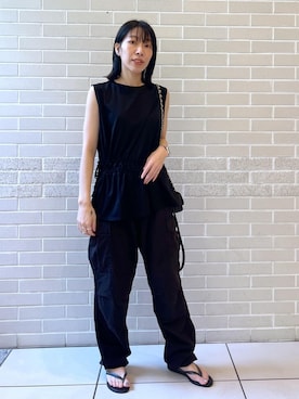 「ROTHCO（ロスコ）のアイテム」を使った、miku.さん（レディース・153cm）の夏コーディネート