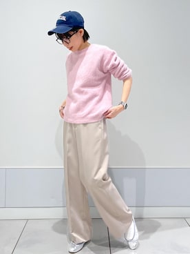 「SALON adam et rope'（サロン アダム エ ロペ）のアイテム（キャップ）」を使った、miku.さん（レディース・153cm）の秋コーディネート