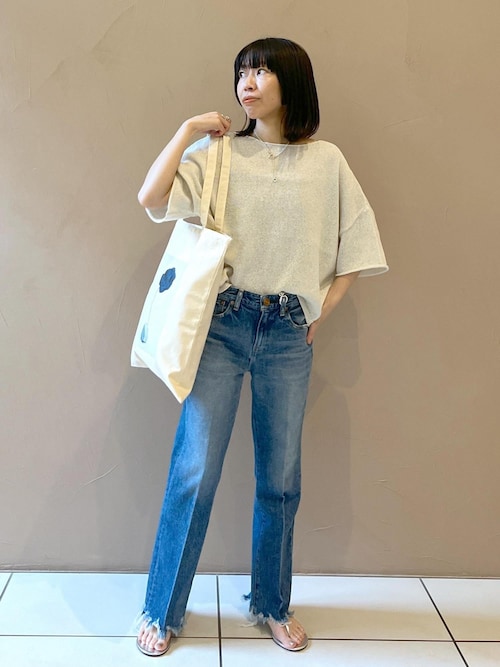 ペーパーヤーンハーフスリーブプルオーバー【吸水速乾・洗える