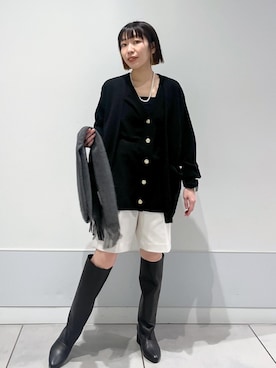 「ホリデー」｜miku.さん（レディース・153cm）の冬コーディネート