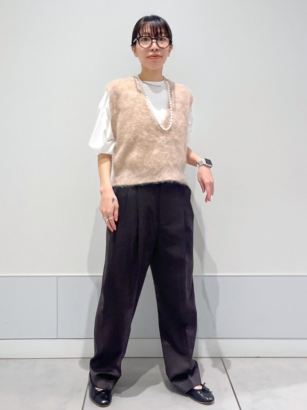 ADAM ET ROPE】グラデーションニットベスト ADAM ET ROPE】グラデーションニットベスト